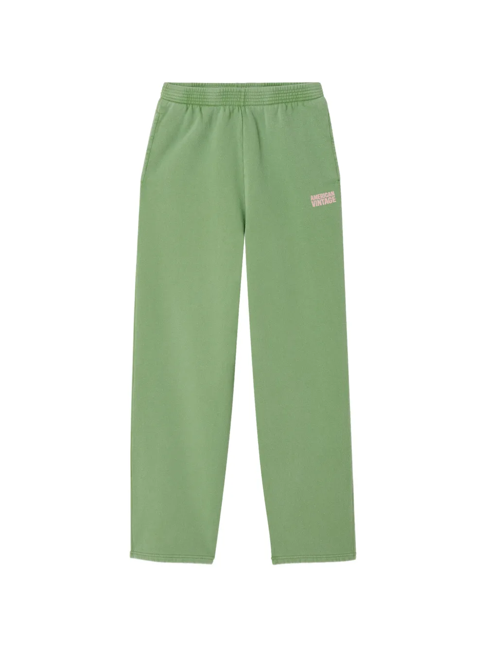American Vintage Plizzy straight-leg track pants - Verde
