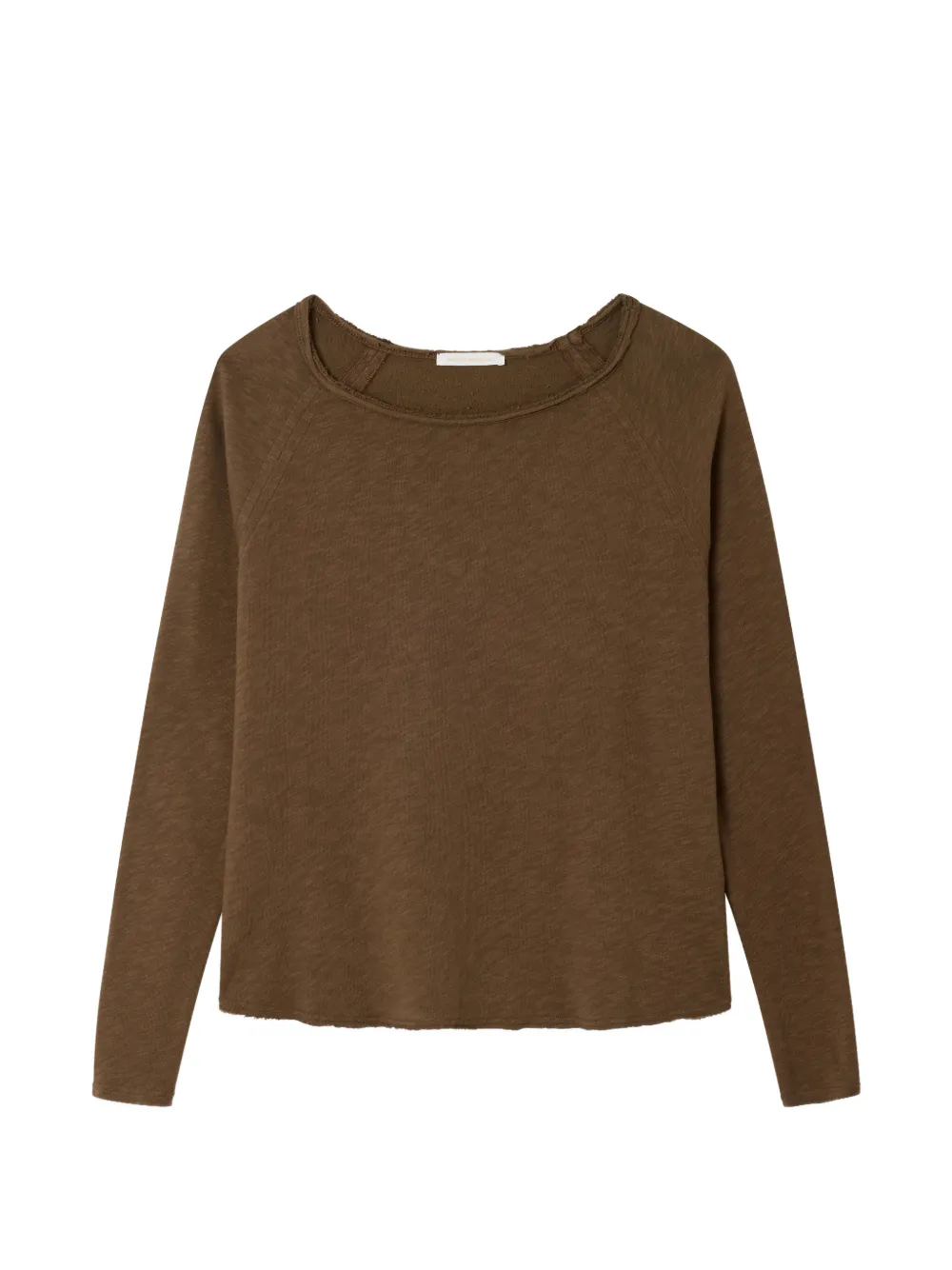 American Vintage boat-neck long-sleeve T-shirt - Marrone