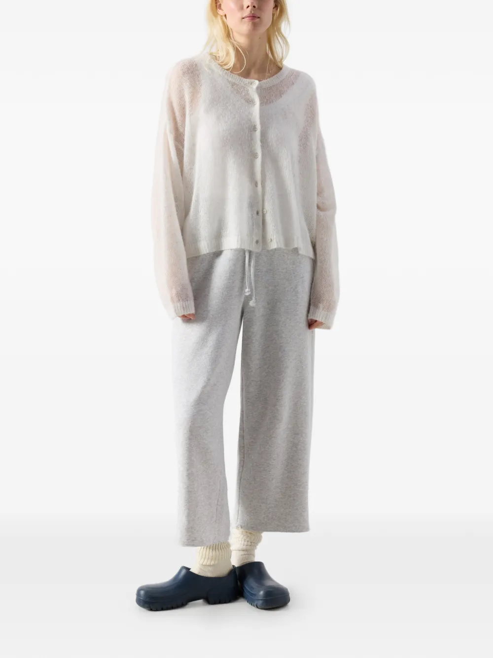 American Vintage Bodyrow wollen vest met lange mouwen Beige
