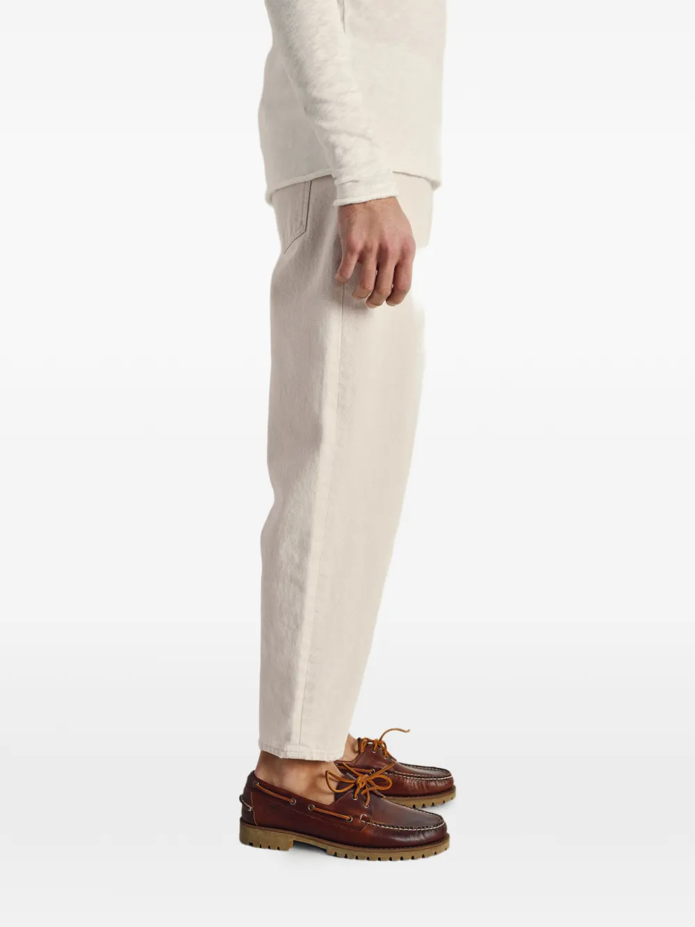 American Vintage Carrot jeans met vijf zakken Beige