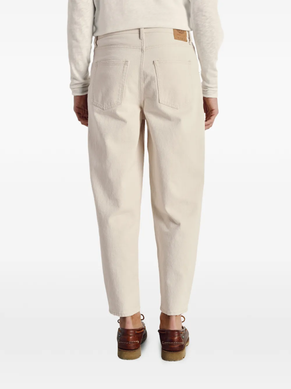American Vintage Carrot jeans met vijf zakken Beige
