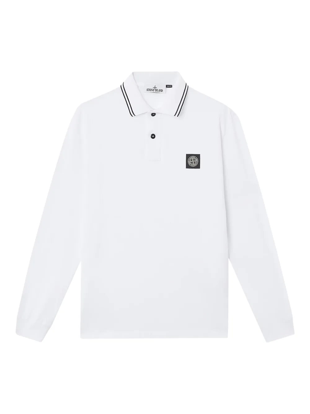 Stone Island long-sleeve polo shirt - Bianco