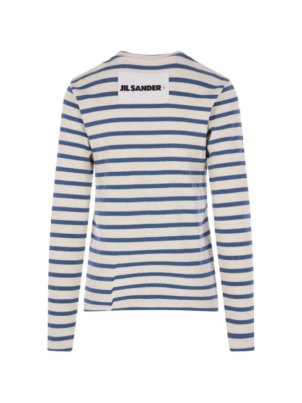 Jil Sander ストライプ Tシャツ | ホワイト | FARFETCH JP