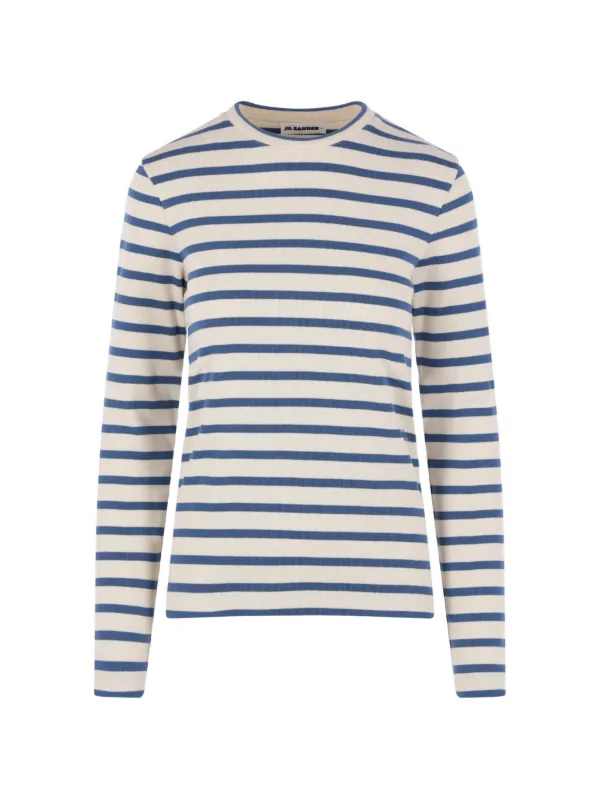 Jil Sander ストライプ Tシャツ | ホワイト | FARFETCH JP