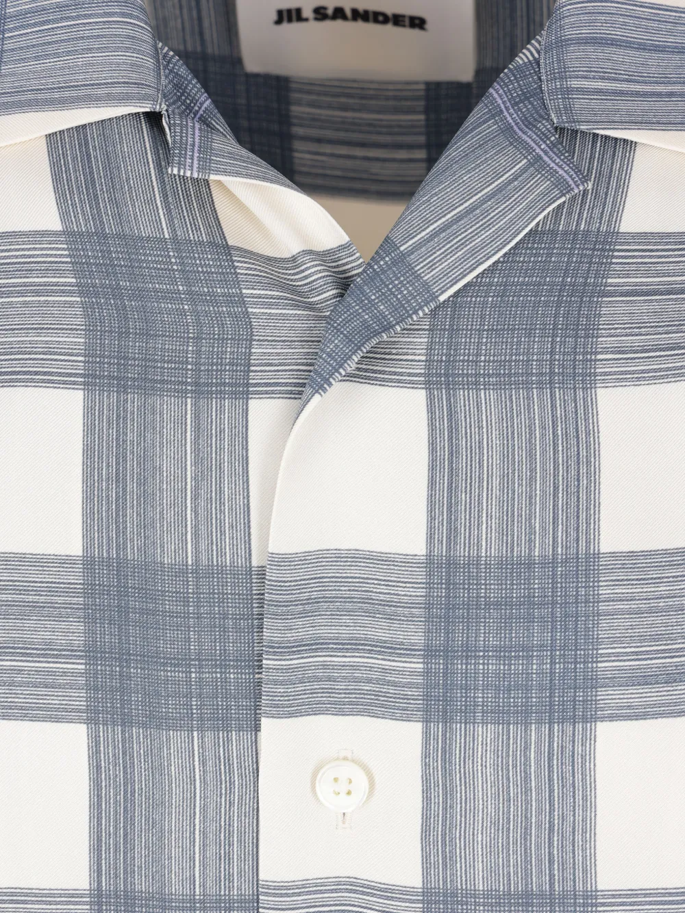 Jil Sander Geruit overhemd Wit