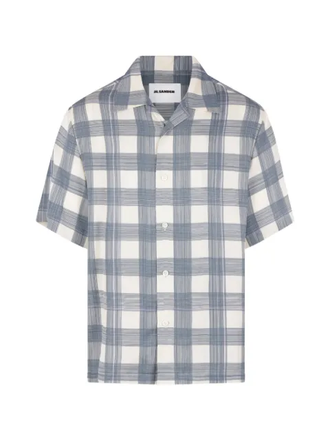 Jil Sander check-pattern short-sleeve shirt