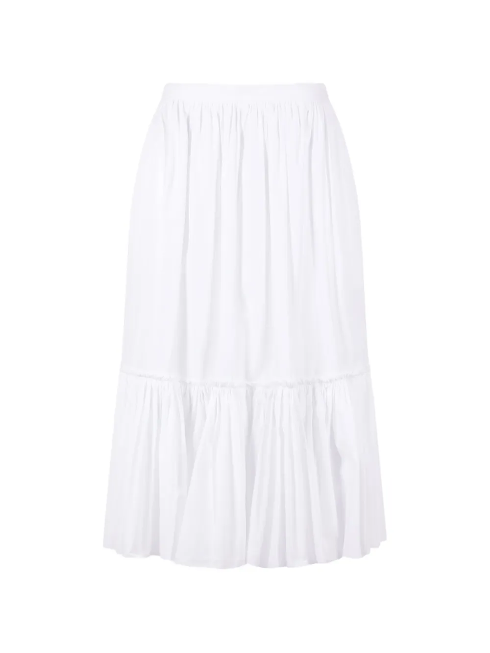 Jil Sander ruffled skirt - Bianco