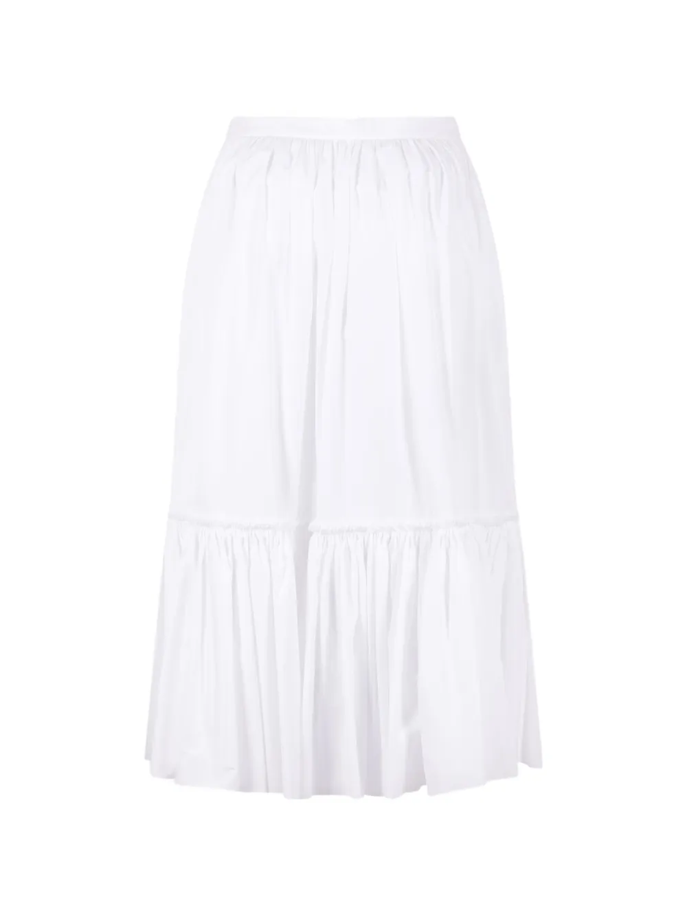 Jil Sander ruffled skirt - Wit