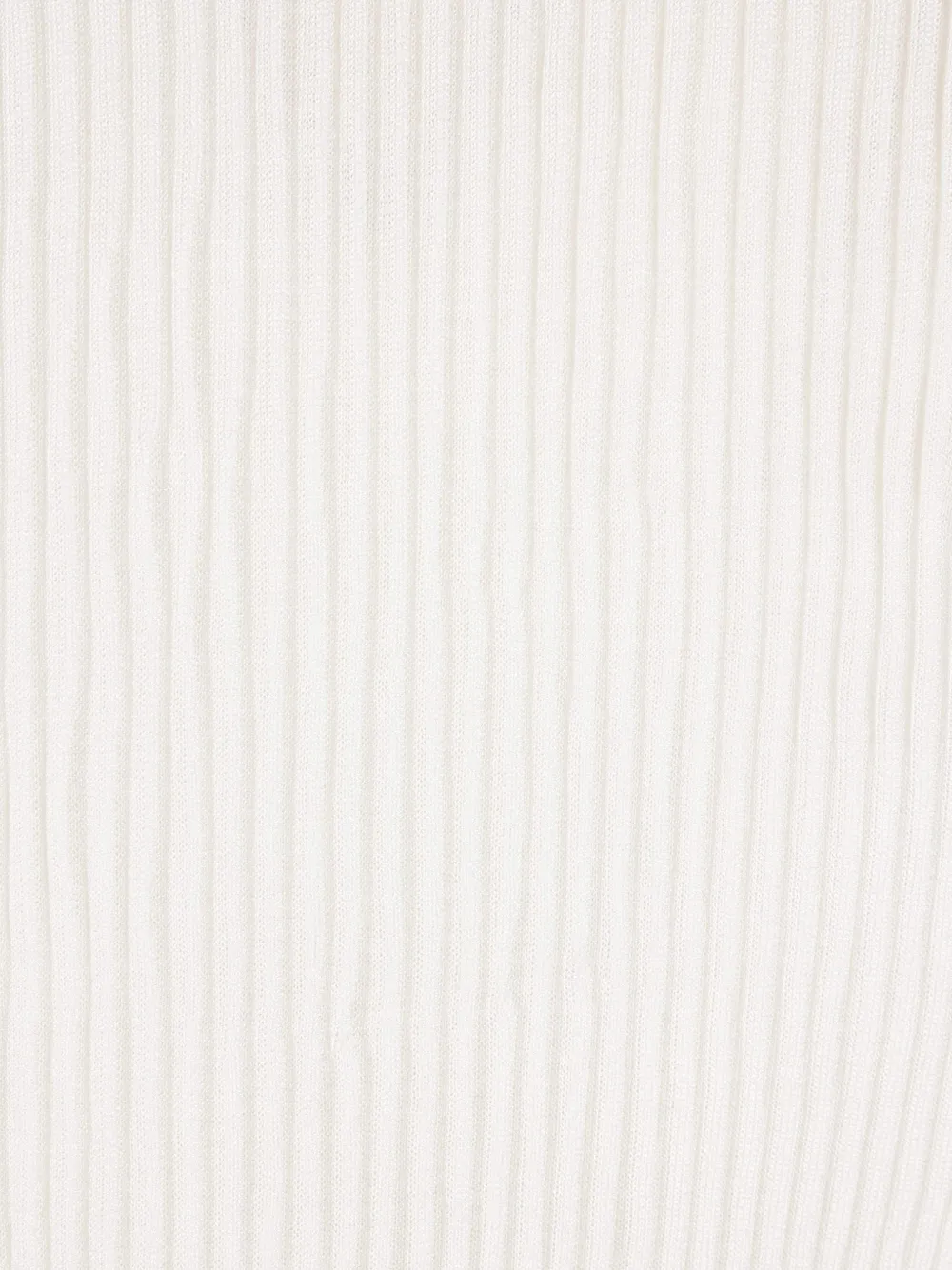Jil Sander Geribbelde top met ruches Wit