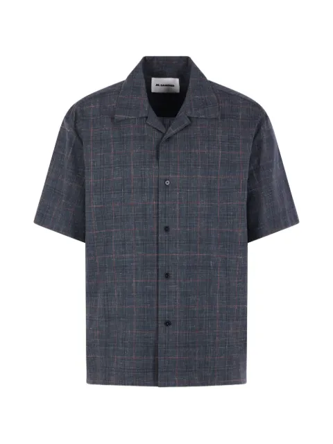 Jil Sander check-pattern short-sleeve shirt