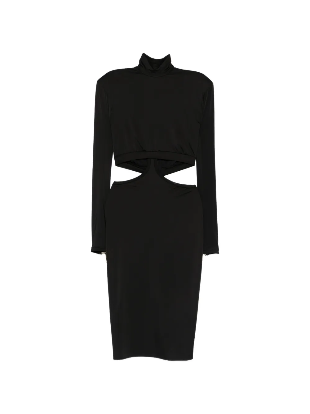 MITILIANE COUTURE Abito midi con cut-out - Nero