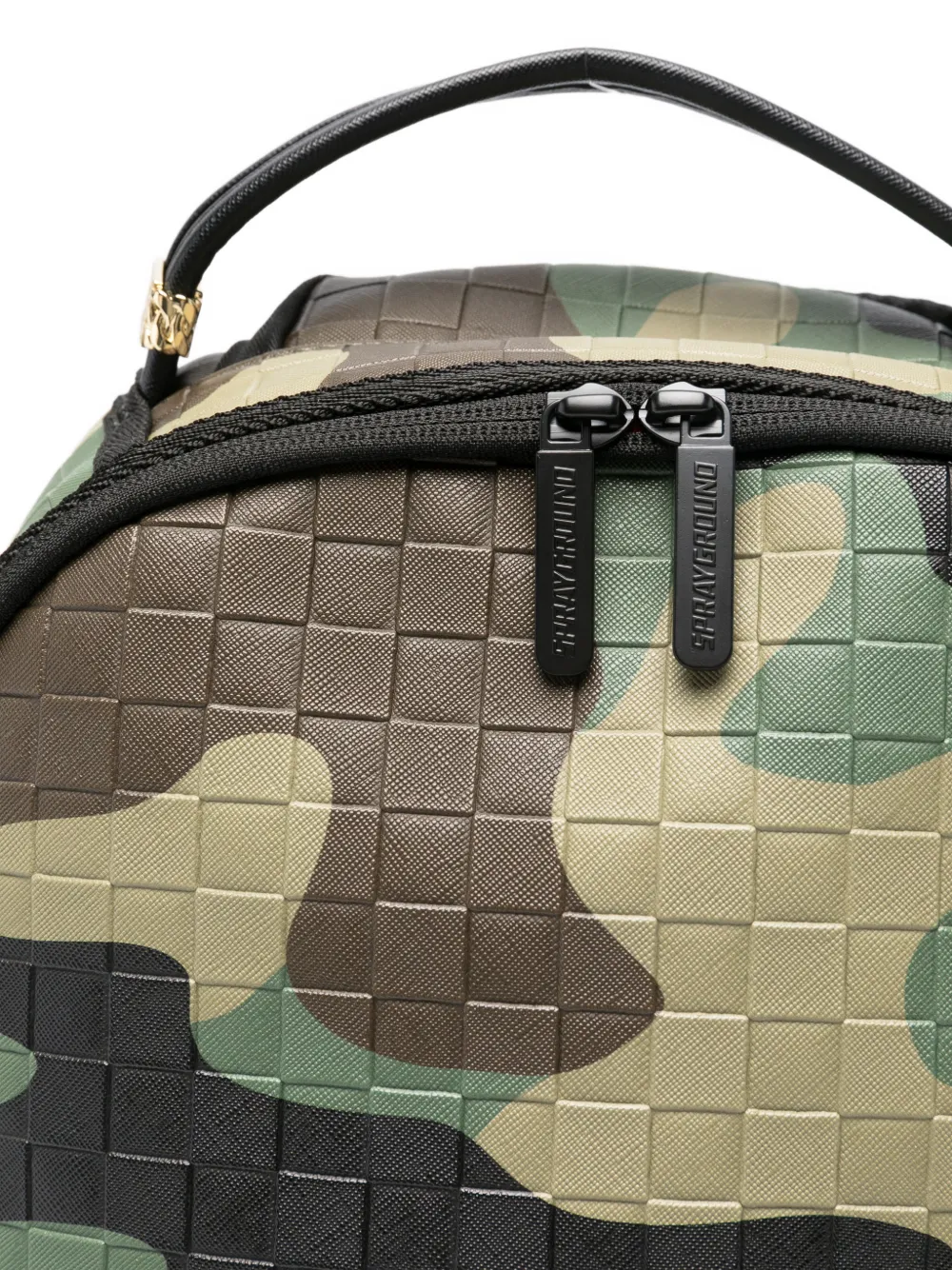  Sprayground Shark-mouth-motif Backpack - Green 