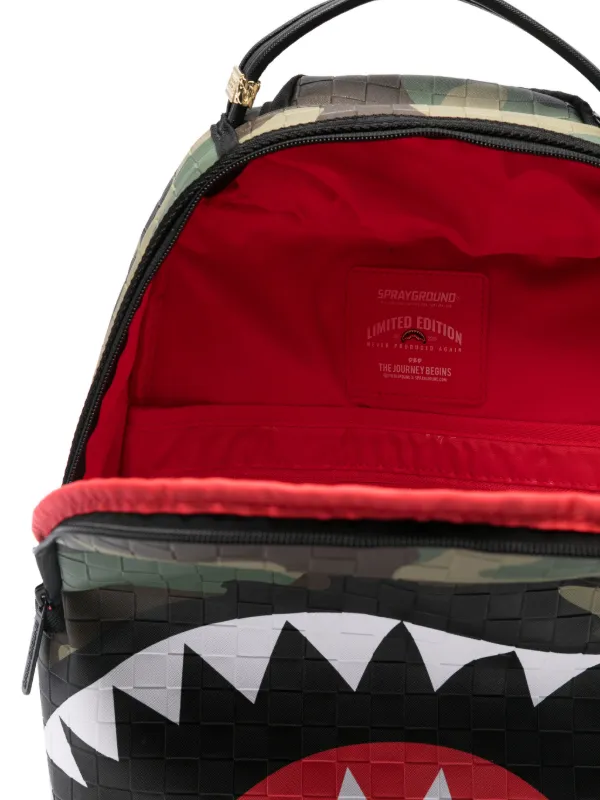 Sprayground シャークマウスモチーフ バックパック | グリーン