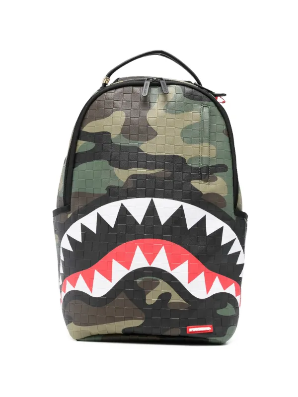 Sprayground シャークマウスモチーフ バックパック | グリーン