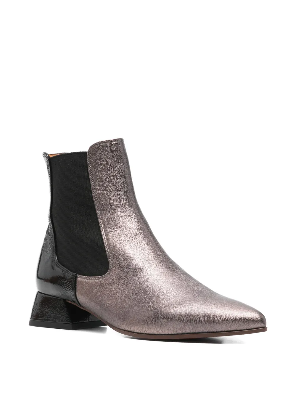 Chie Mihara Helix pointed-toe block-heel boots Grijs