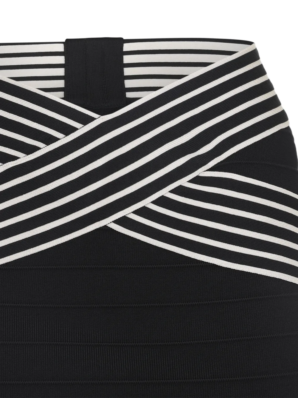 Elisabetta Franchi striped midi skirt - Zwart