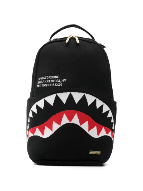 Sprayground shark-mouth-motif backpack