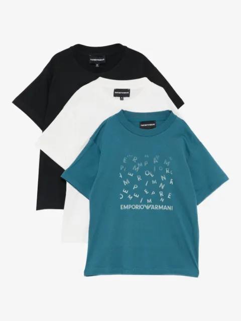 Emporio Armani Kids logo T-shirt (set of three)