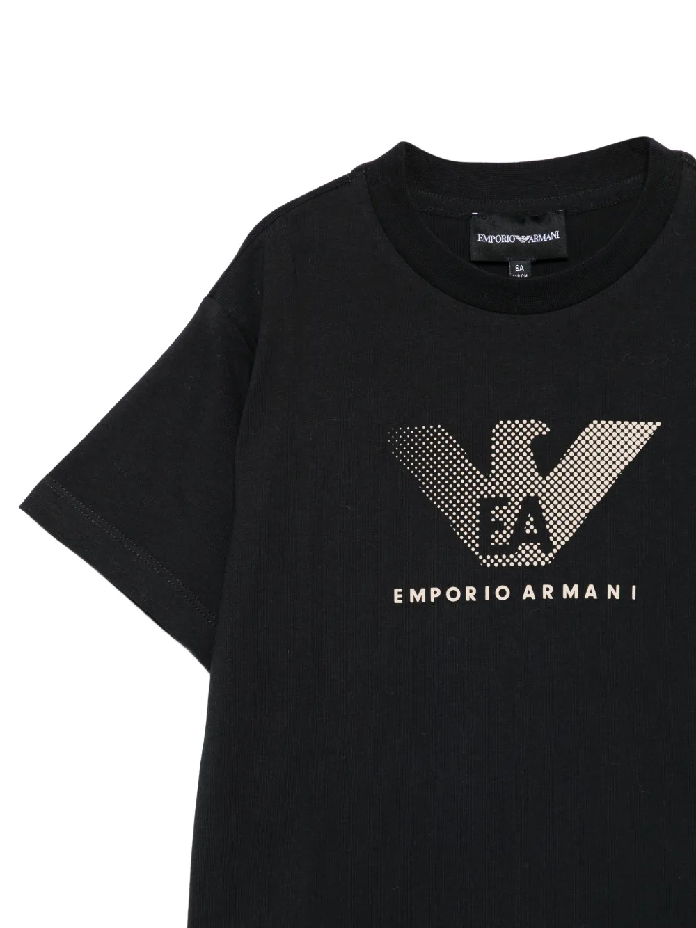 Emporio Armani Kids Drie T-shirts met logo Zwart