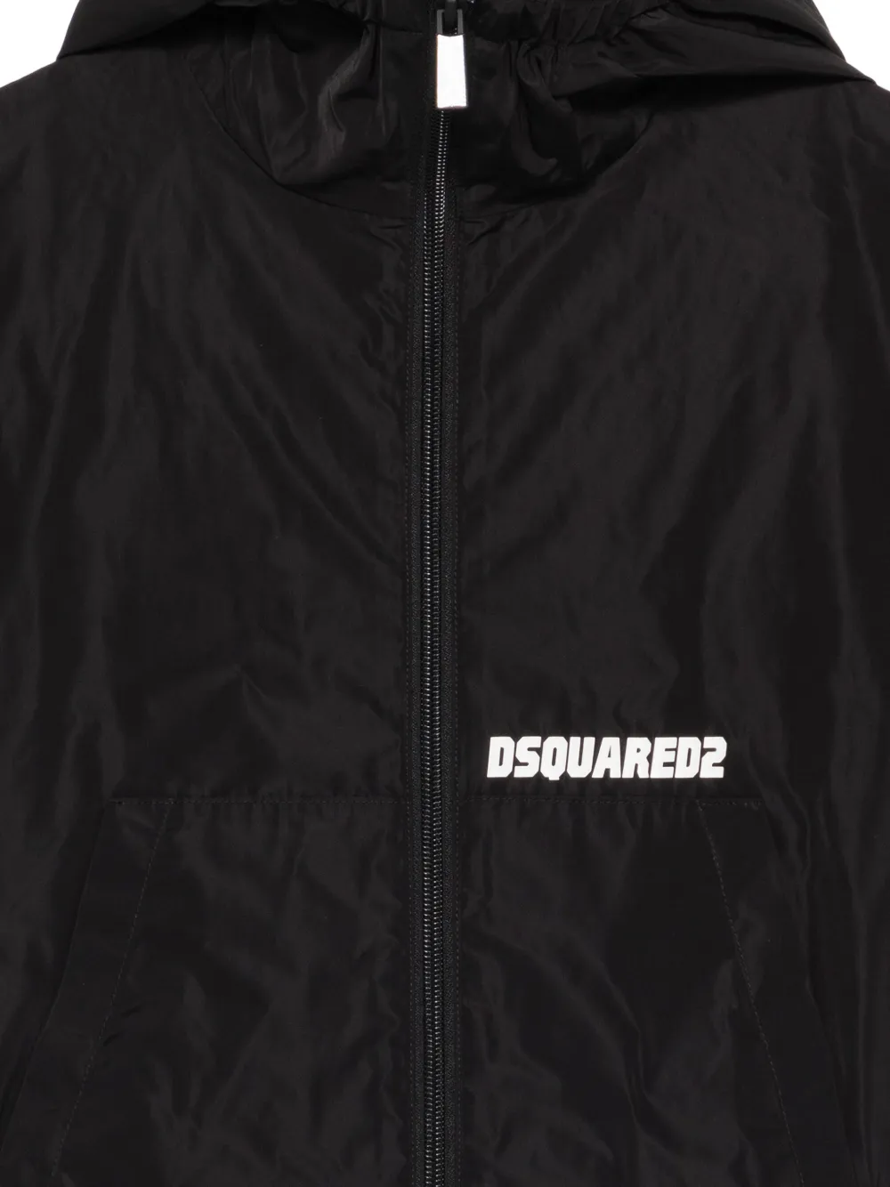  Dsquared2 Kids Hooded Jacket - Black 