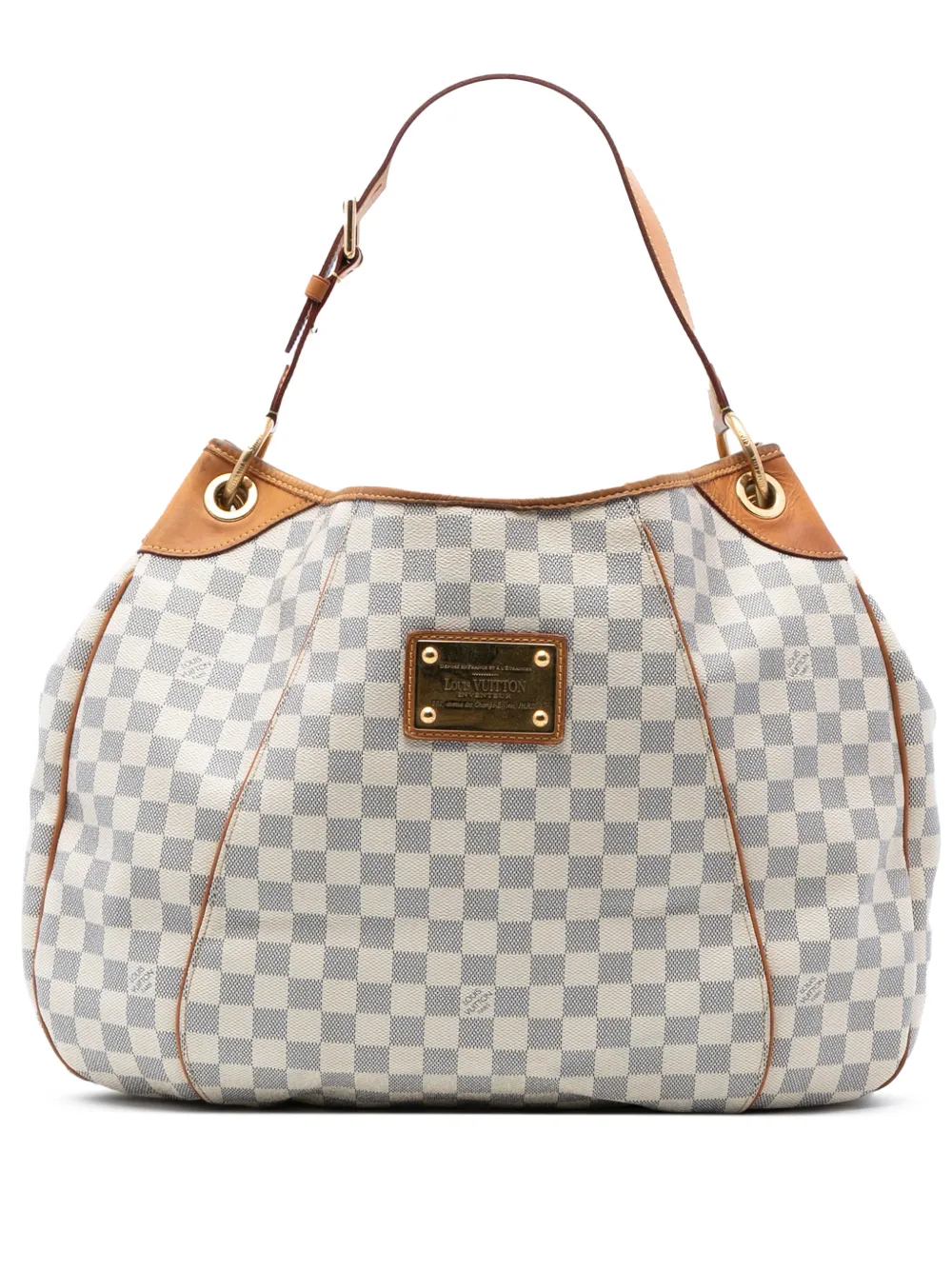 Louis Vuitton Pre-Owned 2010 Damier Azur Galliera GM shoulder bag - Bianco