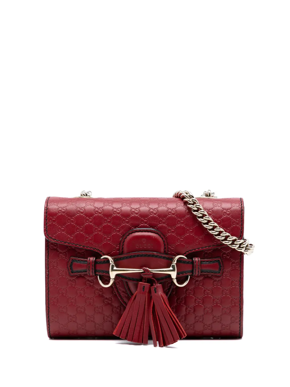 Gucci Pre-Owned 2016-2025 Mini Microguccissima Emily crossbody bag - Rosso