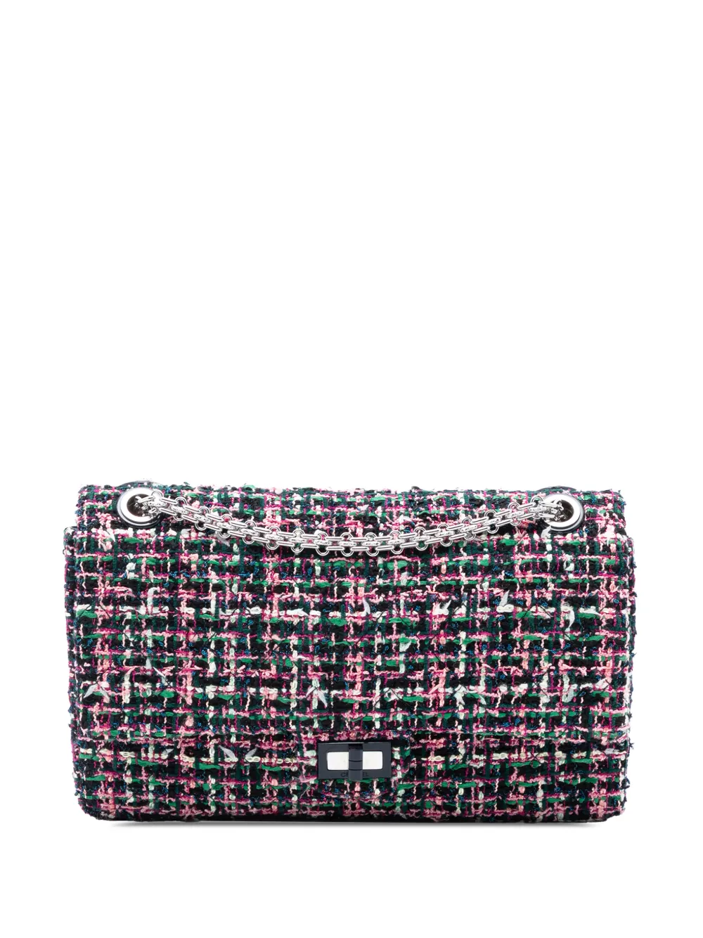 CHANEL Pre-Owned 2019 Reissue 2.55 Tweed Double Flap 226 shoulder bag - Nero