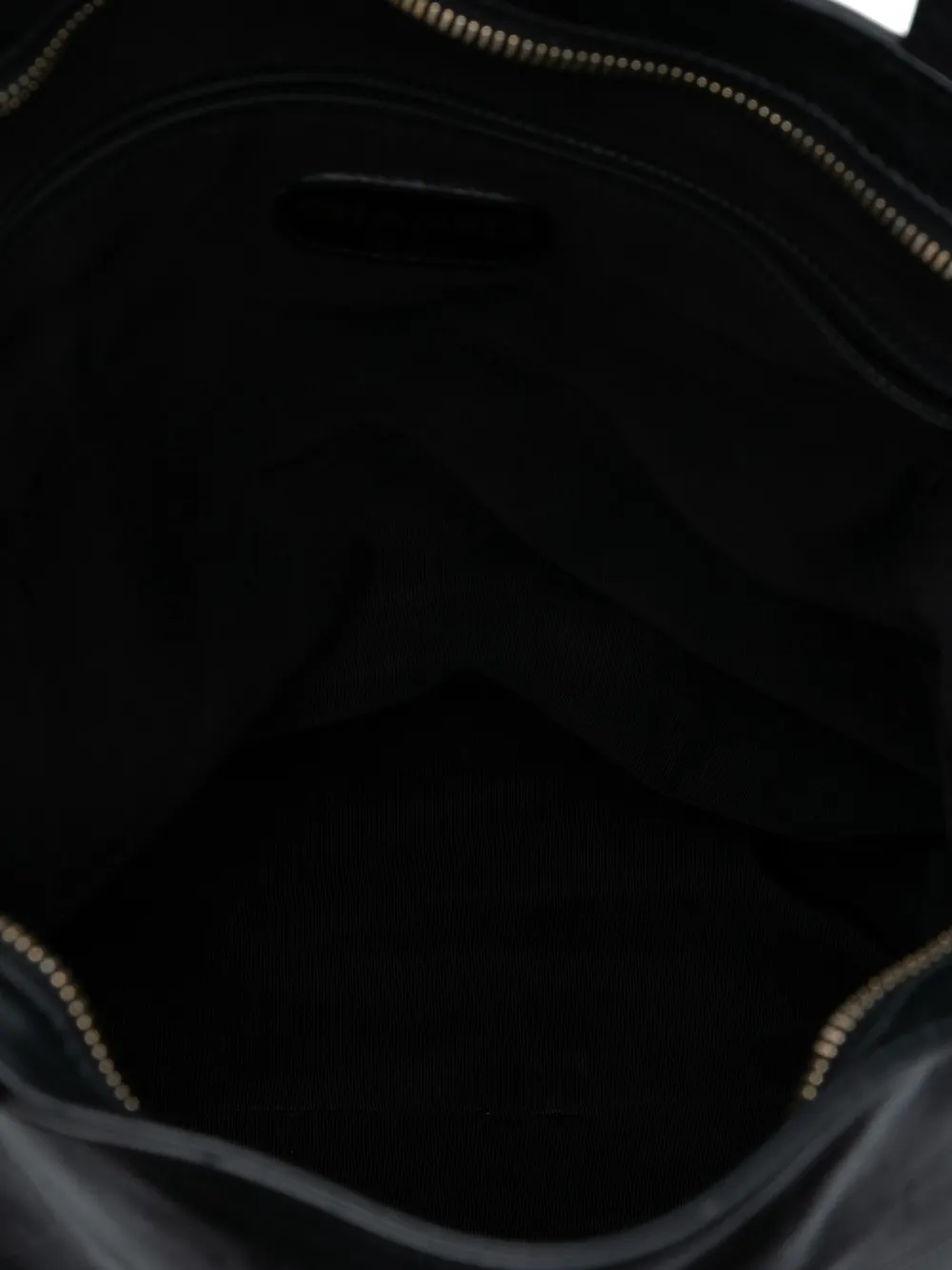 2000-2002 Cc Embossed Leather Tote Bag