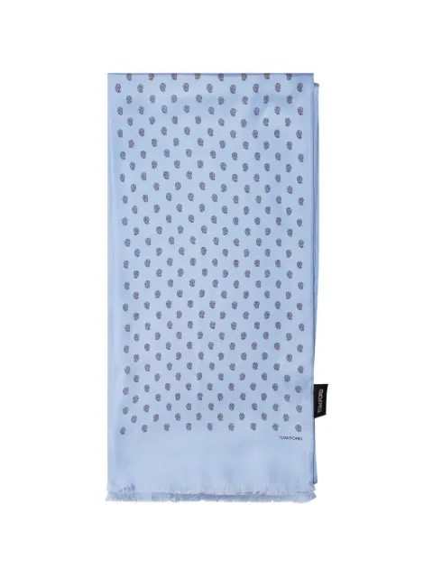 TOM FORD paisley fringed scarf