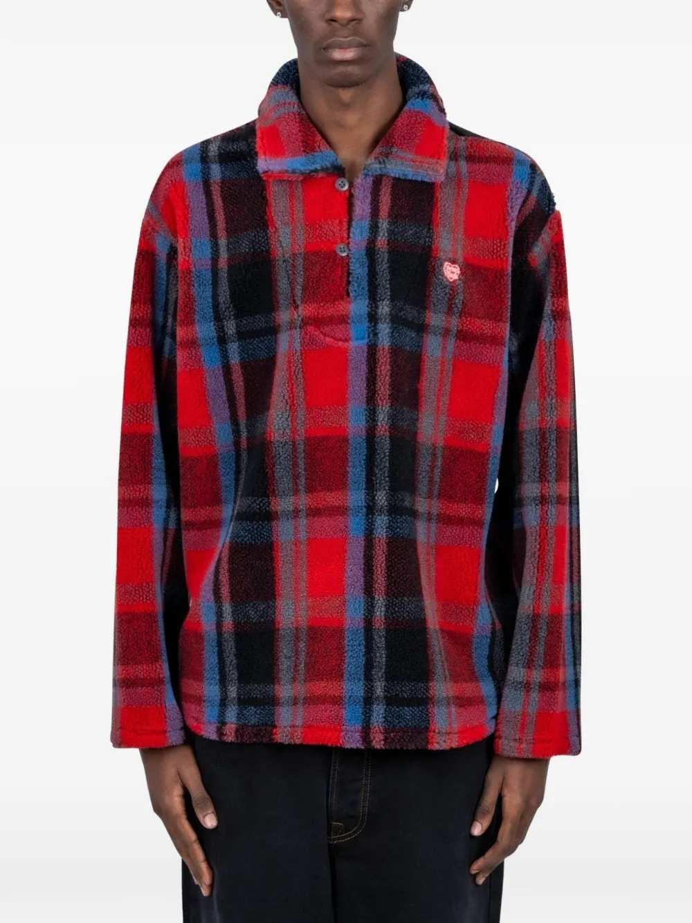 Human Made plaid sweatshirt - Red