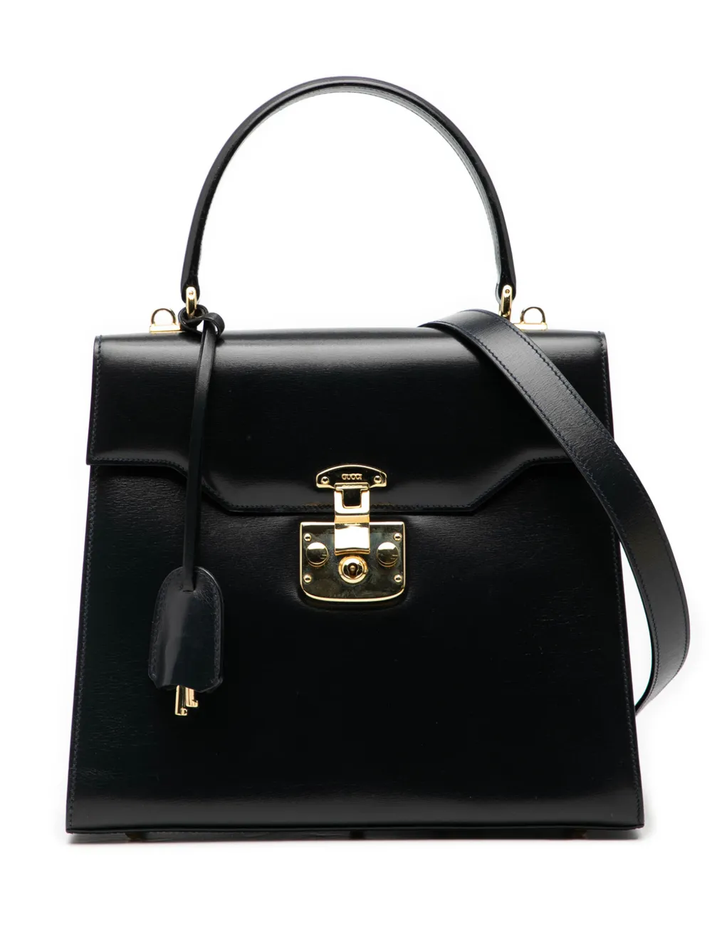 Gucci Pre-Owned 2000-2015 Calfskin Lady Lock satchel - Nero