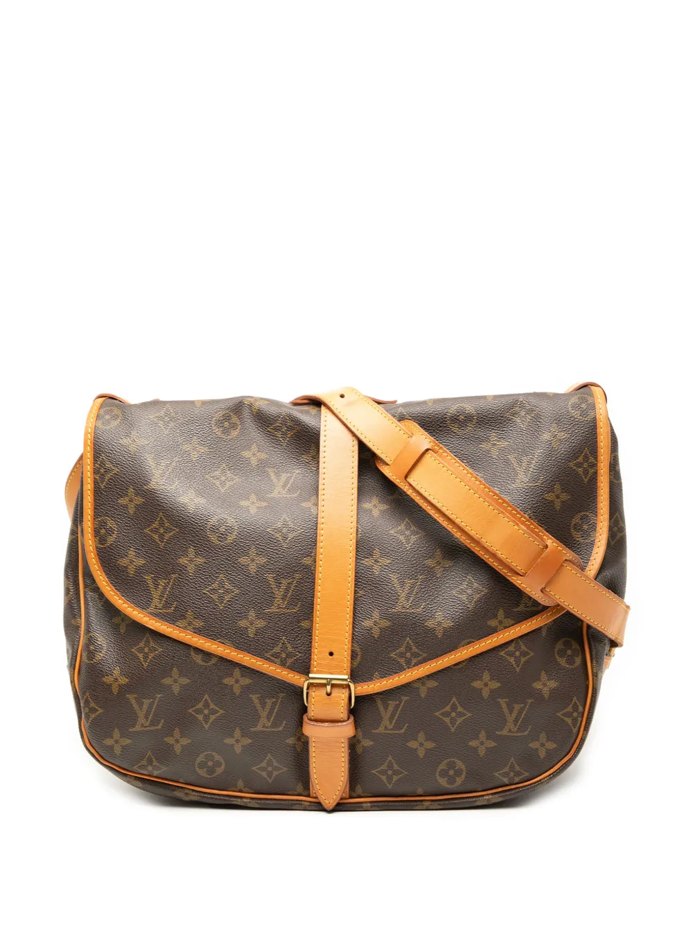 Louis Vuitton Pre-Owned 1992 Monogram Saumur 35 crossbody bag - Brown