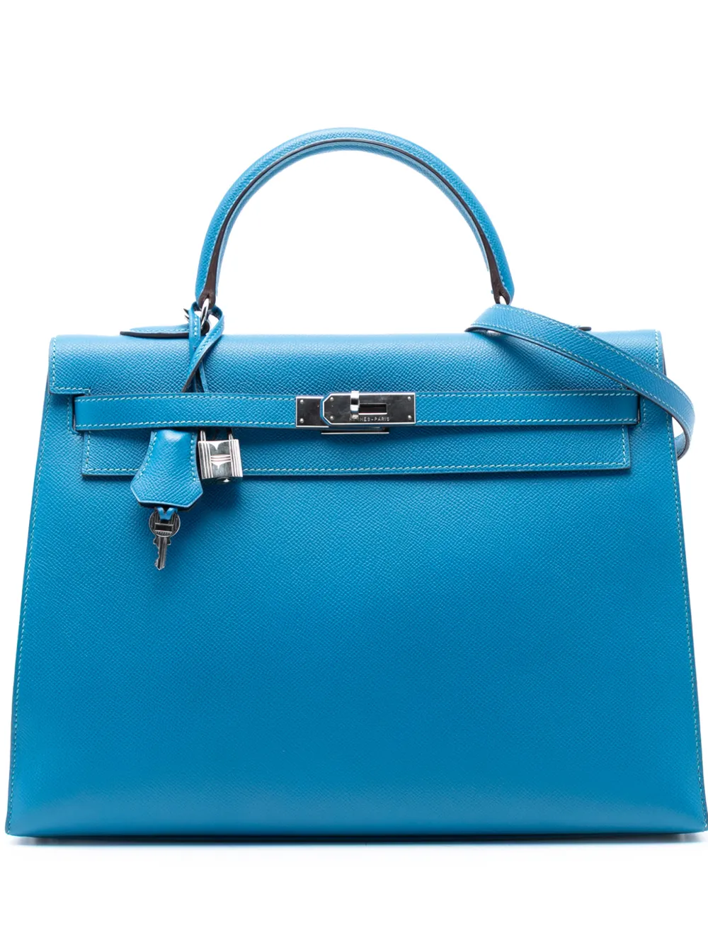 Hermès Pre-Owned 2011 Epsom Kelly II Retourne 35 satchel - Blau