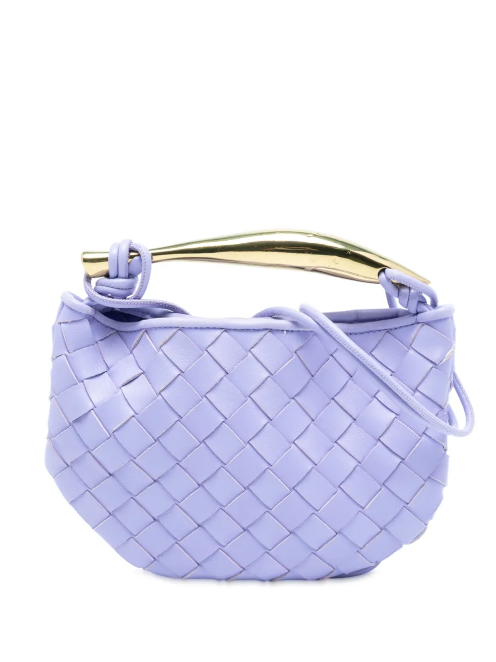 Bottega Veneta Pre-Owned 2012-2025 Baby Lambskin Intrecciato Sardine satchel - Viola