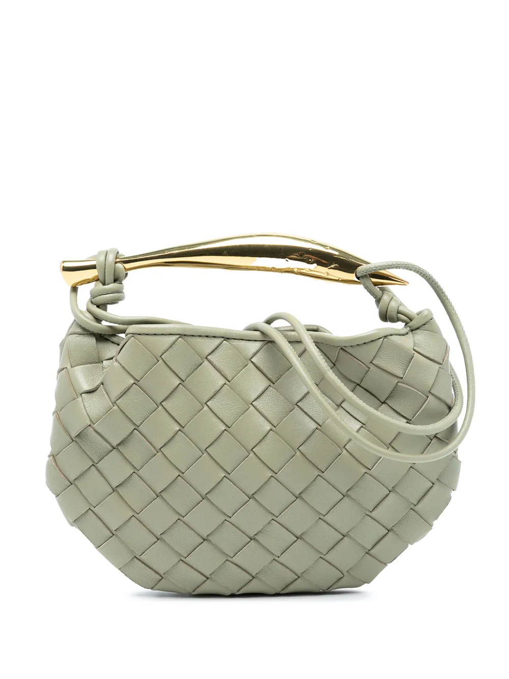 Bottega Veneta Pre-Owned 2012-2025 Baby Lambskin Intrecciato Sardine satchel - Grigio