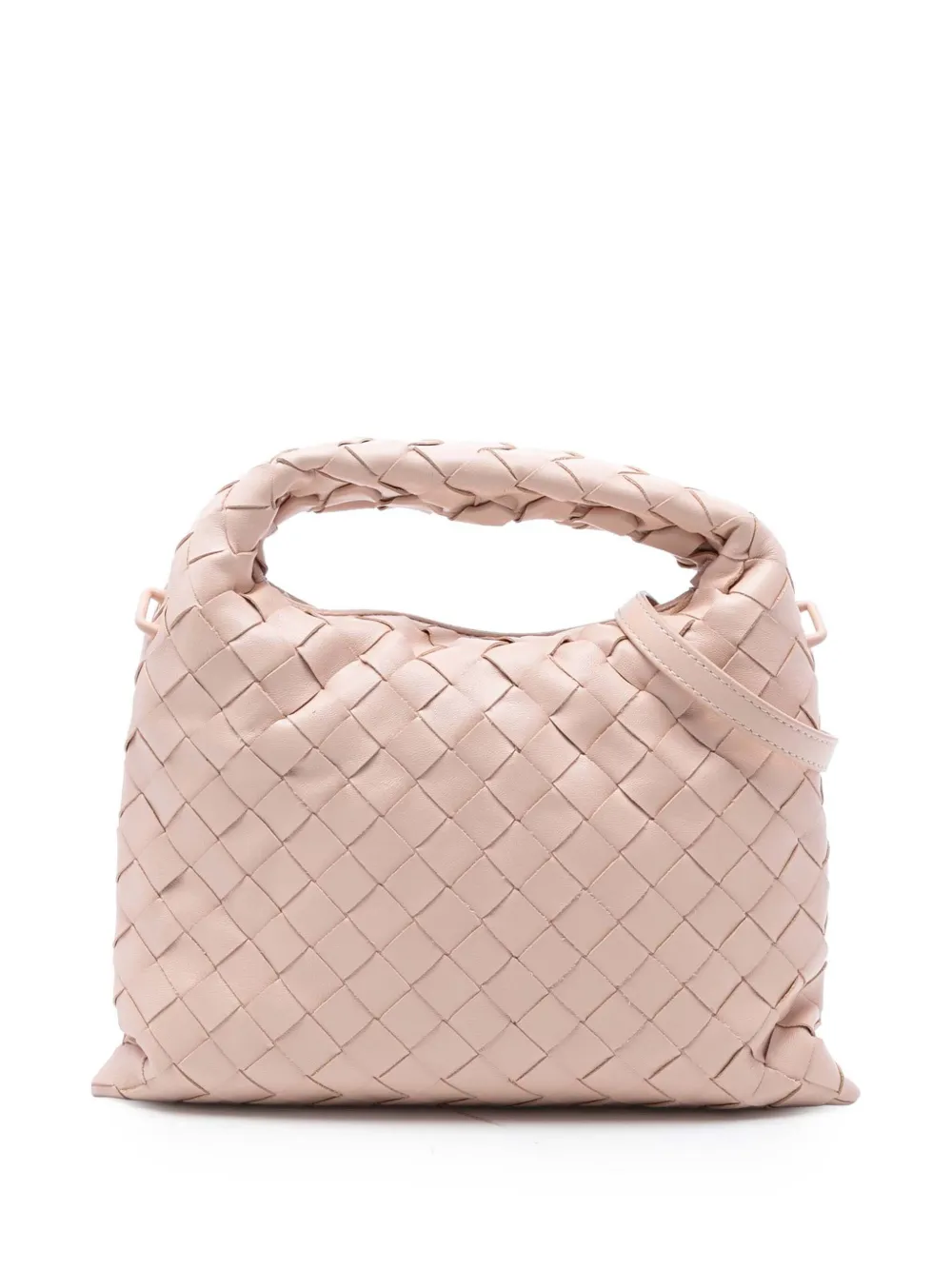 Bottega Veneta Pre-Owned 2012-2025 Mini Calfskin Intrecciato Hop satchel - Rosa