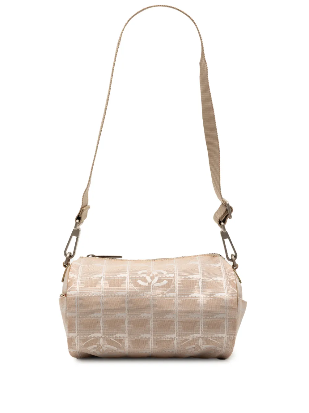 CHANEL Pre-Owned 2002-2003 New Travel Line Nylon Barrel shoulder bag - Marrone