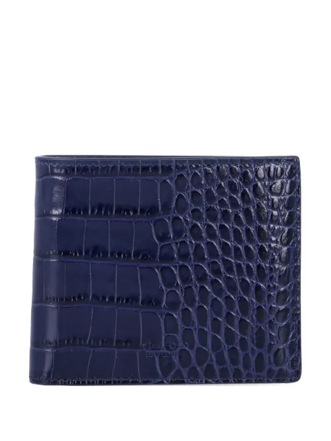 TOM FORD crocodile-effect bifold wallet