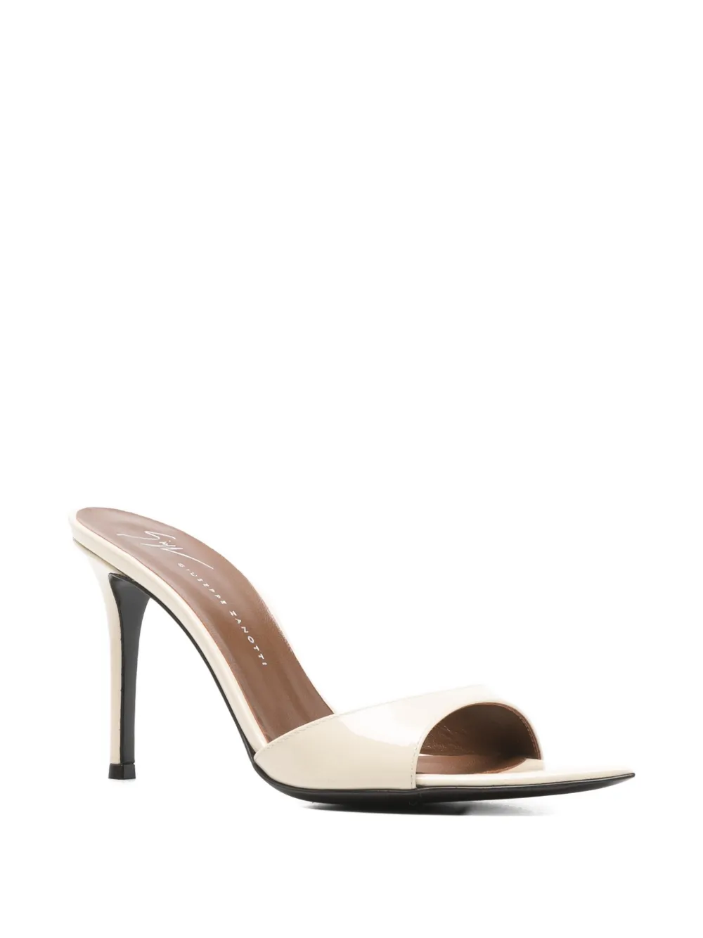 Giuseppe Zanotti Intriigo sandalen met puntige neus Beige