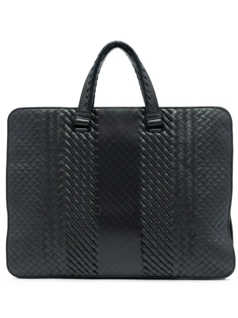 Bottega Veneta Pre-Owned 2012-2025 Nappa Intreccio Imperatore Briefcase business bag