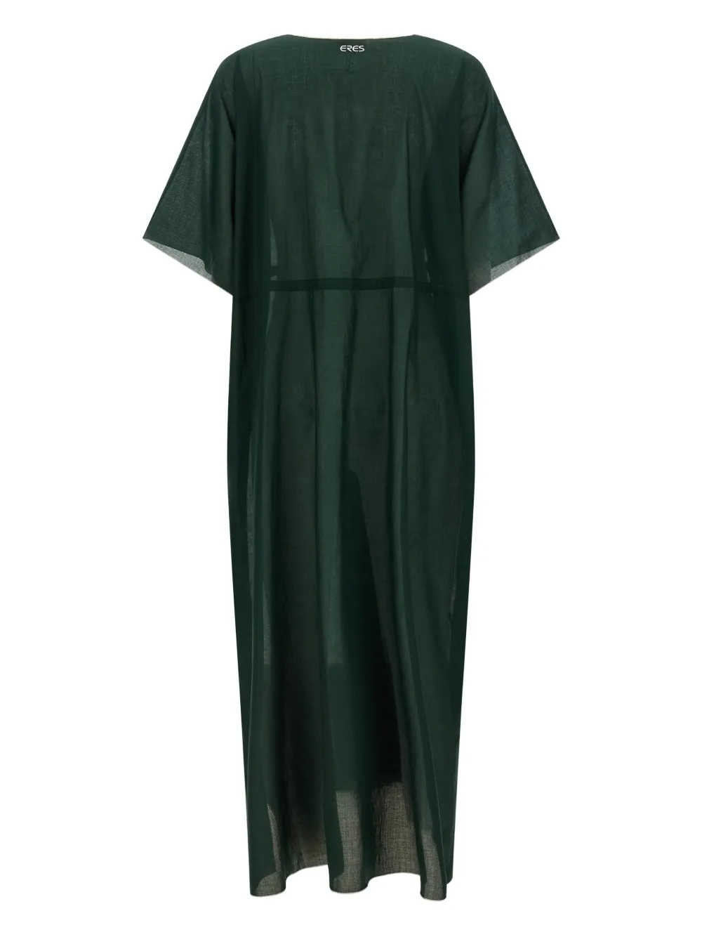 ERES batwing sleeve drawstring volier midi dress - Groen