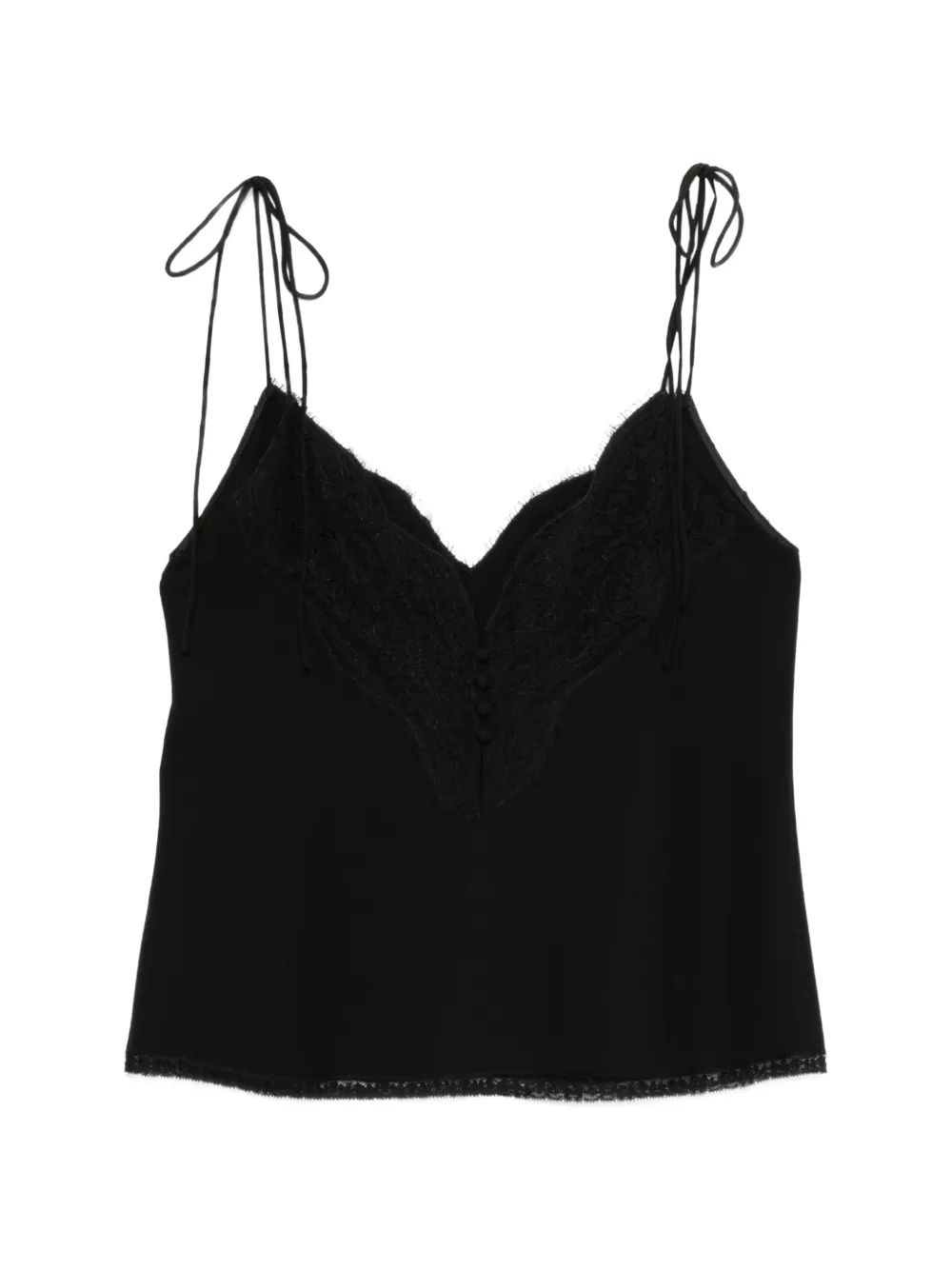 Valentino Garavani lace-detail top - Nero