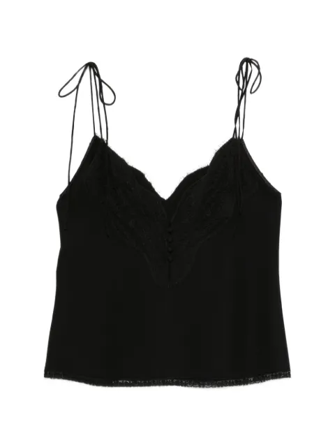 Valentino Garavani lace-detail top