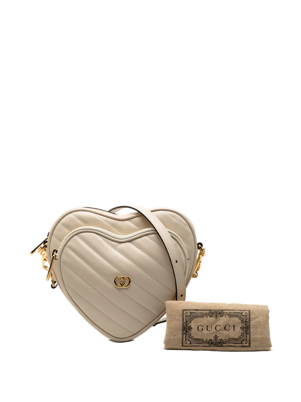 2016-2025 Mini Matelasse Leather Heart Crossbody Bag