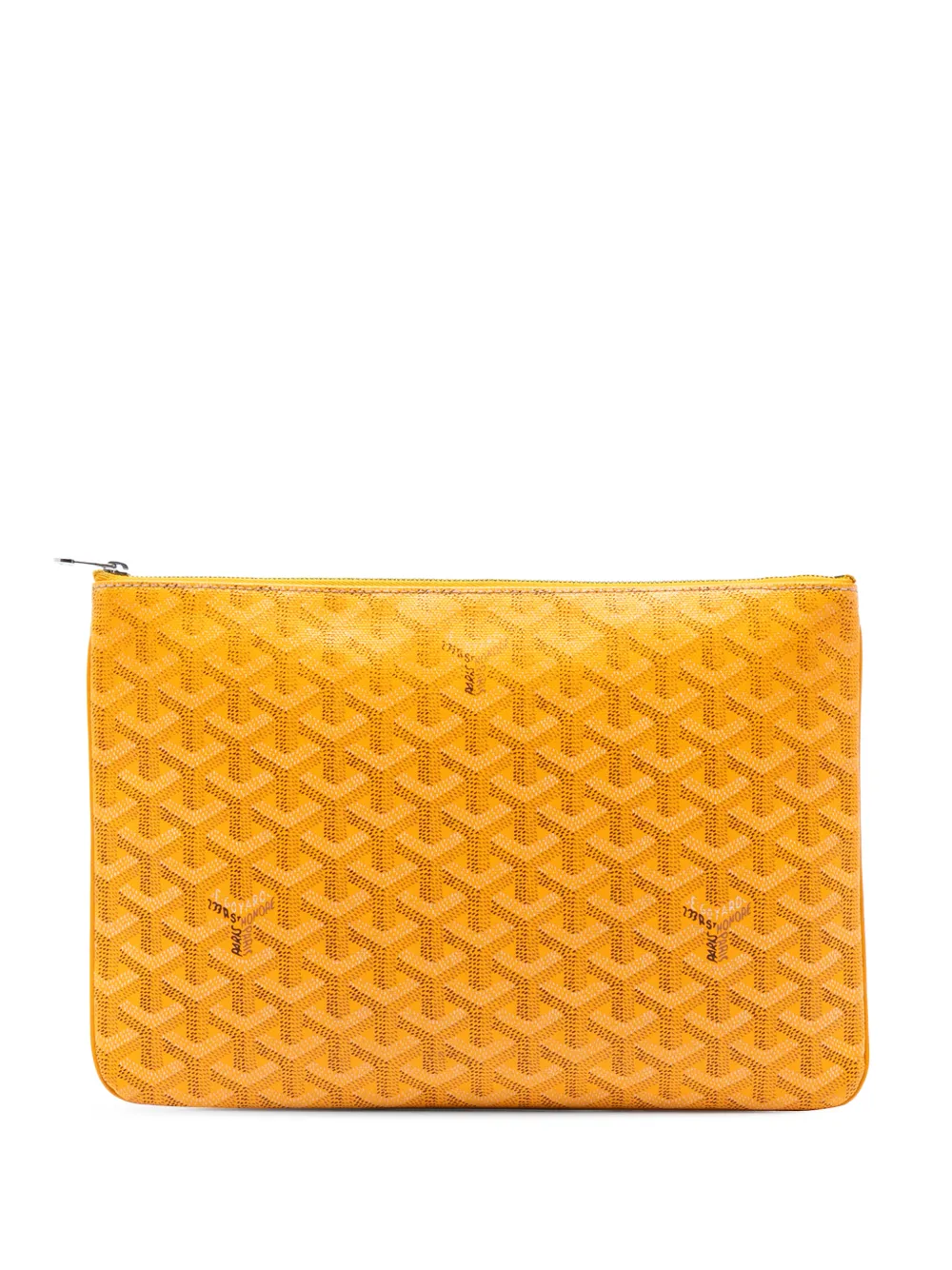 Goyard Pre-Owned 2018 Goyardine Senat MM clutch bag - Giallo