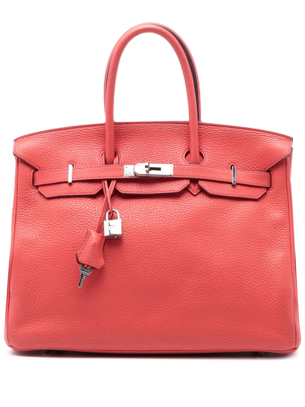 Hermès Pre-Owned 2009 Clemence Birkin Retourne 35 handbag - Rosso