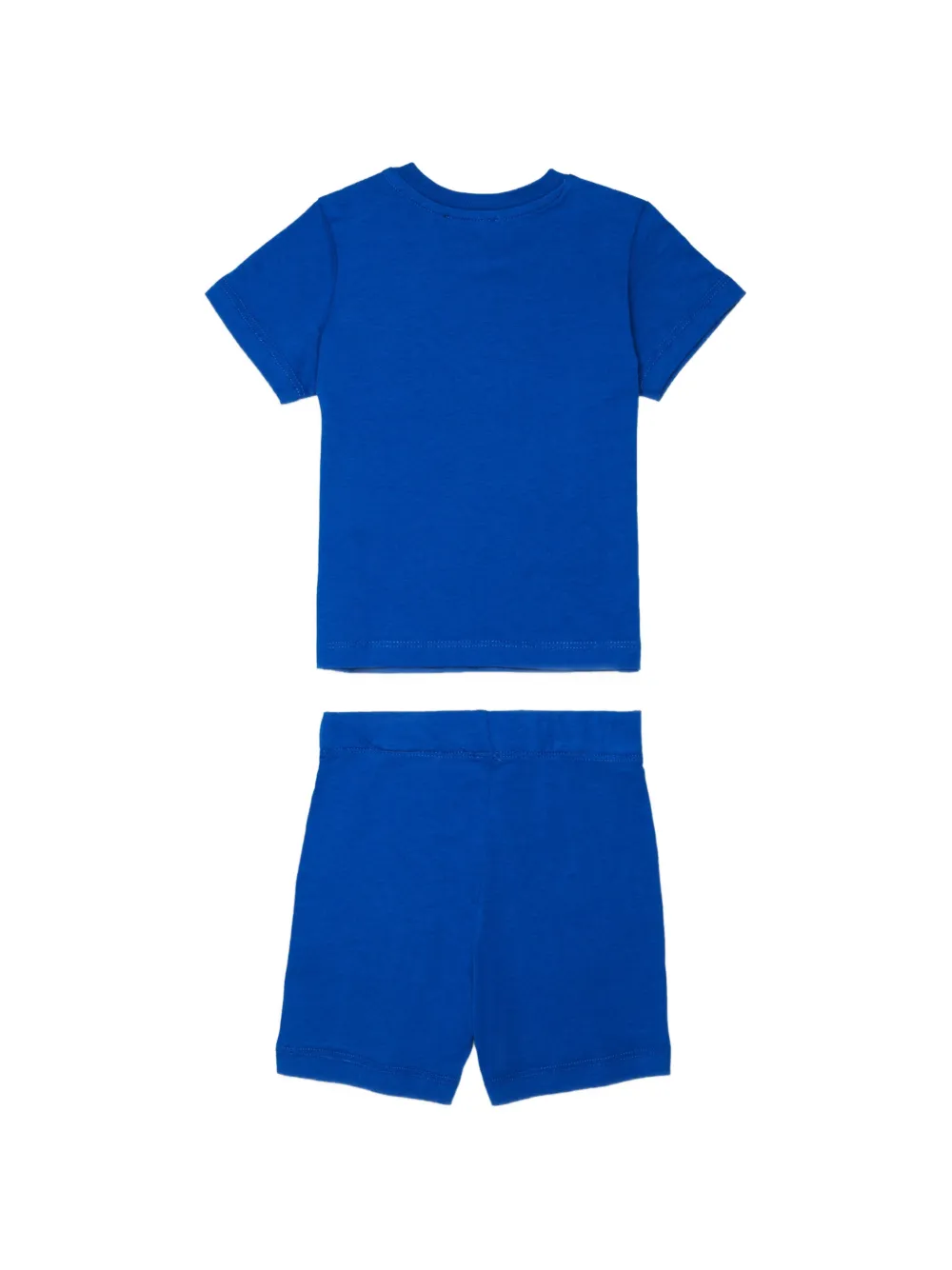 Diesel Kids T-shirt en shorts met logoprint Blauw