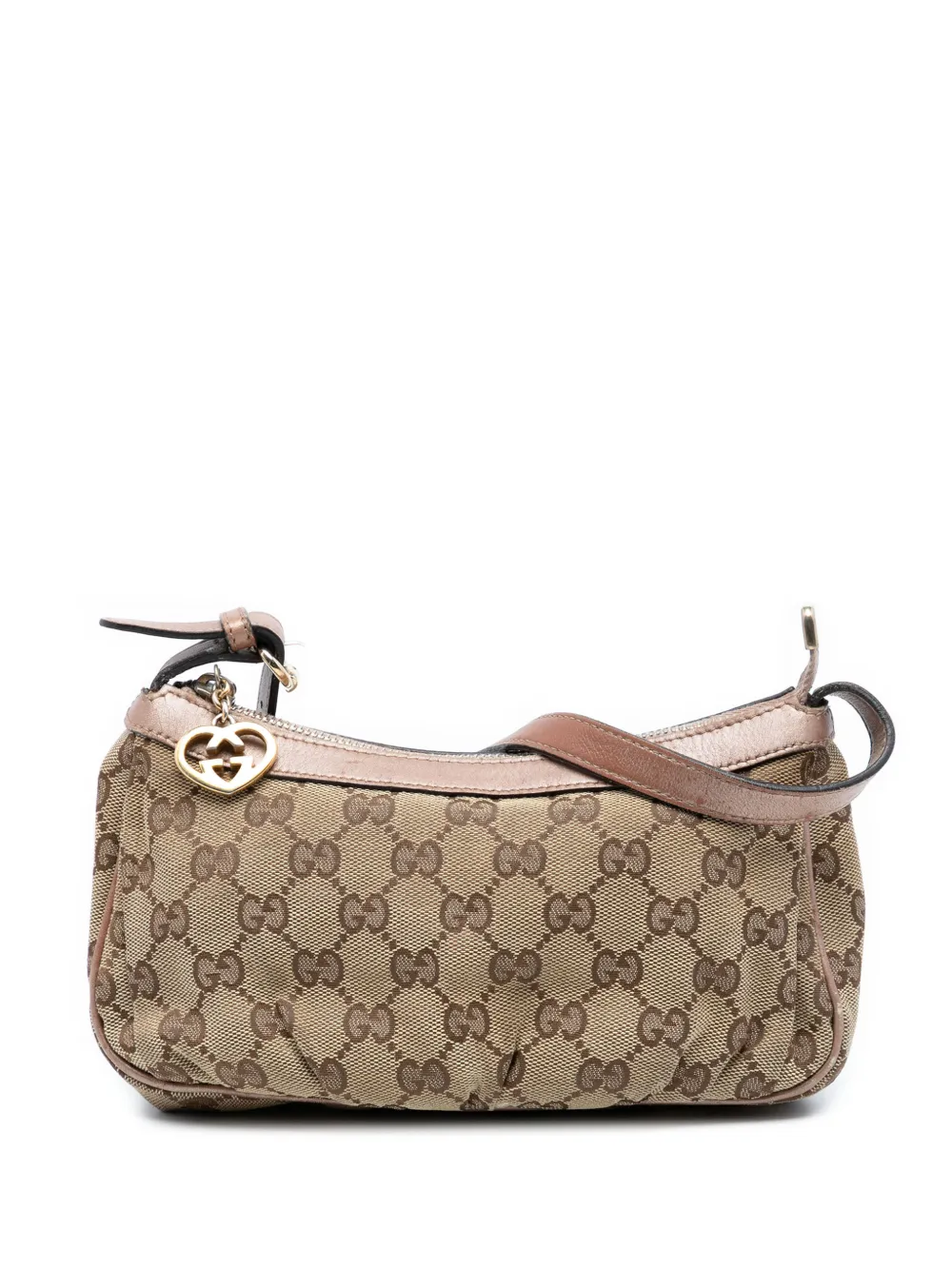 Gucci Pre-Owned 2000-2015 GG Canvas Lovely Heart Pochette shoulder bag - Marrone