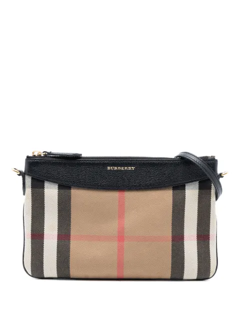 Burberry Pre-Owned 2000-2017 Mega Check Canvas Peyton crossbody bag
