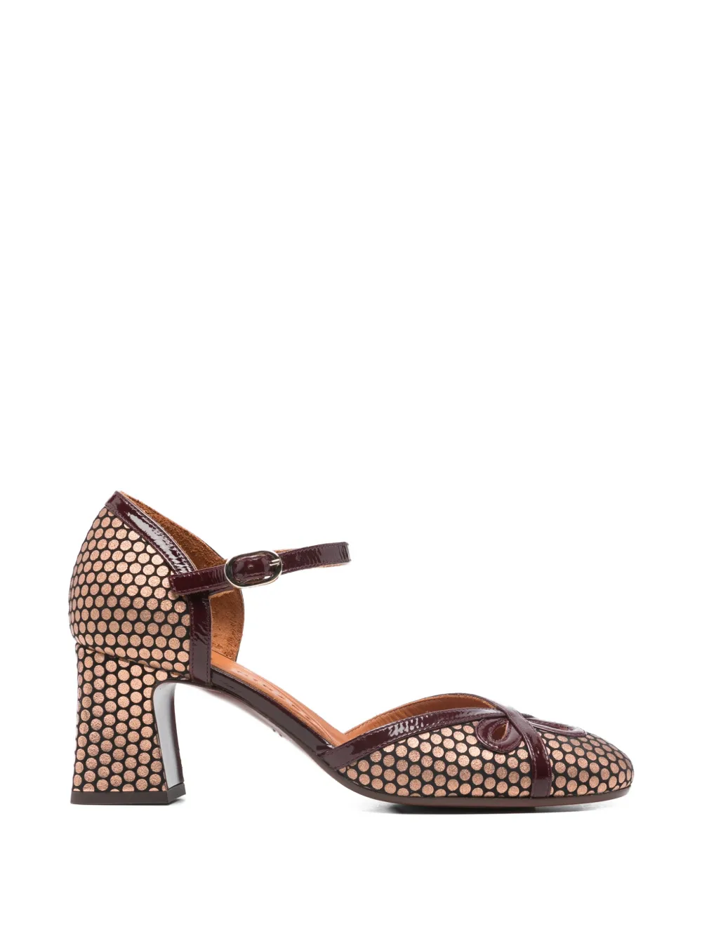 Chie Mihara Fedda round-toe pumps Goud